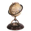 Globe Terrestre Avec Boussole Séche Sur Socle -Domicile Art Magasin 20477 l