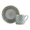 Tasse Et Soucoupe Quadrille Vert