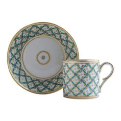 Tasse Et Soucoupe Quadrille Vert