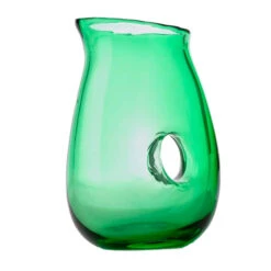 Carafe En Verre Transparent Vert - Pols Potten