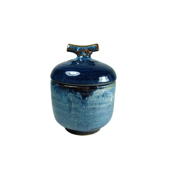 Jarre Miniature Chawan Mushi Bleu Océan - ZaoZam 3 Jarre Miniature Chawan Mushi Bleu Océan - ZaoZam