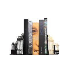 Serre-livres Grille De La Cour D'Honneur - Noir - Droit -Domicile Art Magasin 50902 xl