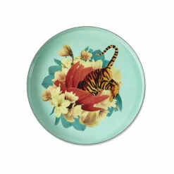 Plateau Rond Tiger Flower - Gangzaï