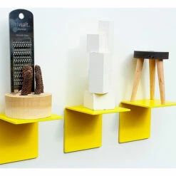 Set De 3 Étagères FLOT Mix En Métal - Jaune - BeaMalevich -Domicile Art Magasin 56551 xl
