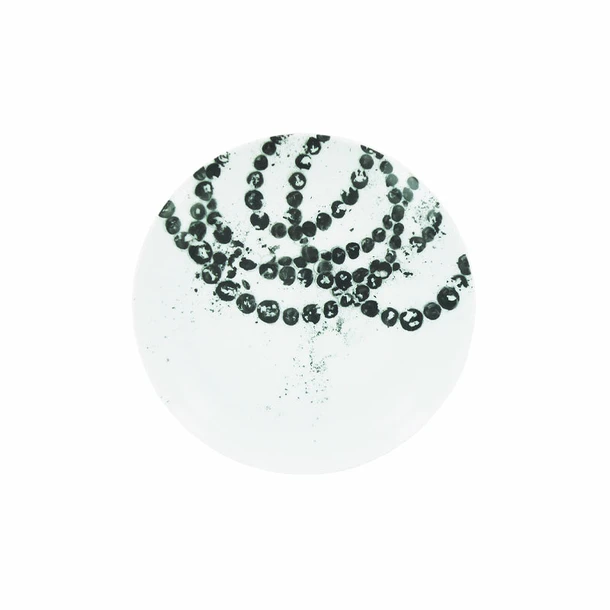 Assiette Mignardise « Rose Du Louvre » Noire En Porcelaine 16 Cm - Jean-Michel Othoniel 3 Assiette Mignardise « Rose Du Louvre » Noire En Porcelaine 16 Cm - Jean-Michel Othoniel