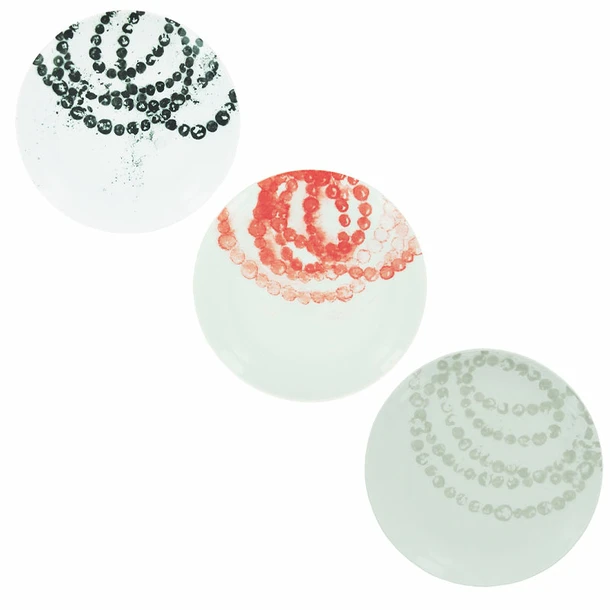 Assiette Mignardise « Rose Du Louvre » Grise En Porcelaine 16 Cm - Jean-Michel Othoniel 4 Assiette Mignardise « Rose Du Louvre » Grise En Porcelaine 16 Cm - Jean-Michel Othoniel – Image 2