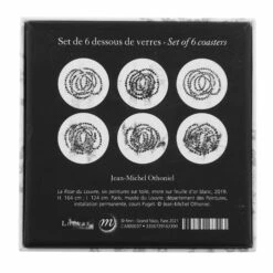 Set De 6 Dessous De Verres « Rose Du Louvre » - Jean-Michel Othoniel -Domicile Art Magasin 57689 xl