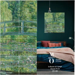 Décoration Murale Claude Monet - Harmonie Verte, Bassin Aux Nymphéas - IXXI - 80 X 80 Cm 5 Décoration Murale Claude Monet - Harmonie Verte, Bassin Aux Nymphéas - IXXI - 80 X 80 Cm -Domicile Art Magasin 77995 xl