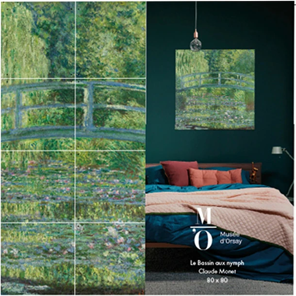 Décoration Murale Claude Monet - Harmonie Verte, Bassin Aux Nymphéas - IXXI - 80 X 80 Cm 4 Décoration Murale Claude Monet - Harmonie Verte, Bassin Aux Nymphéas - IXXI - 80 X 80 Cm – Image 2