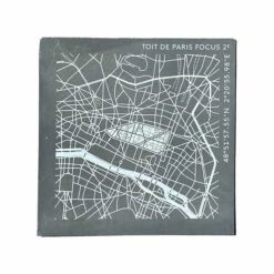Plaque De Zinc Focus Paris 2e Arrondissement - Toit De Paris - 12 X 12 Cm
