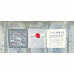 Plaque De Zinc Focus Paris 2e Arrondissement - Toit De Paris - 12 X 12 Cm -Domicile Art Magasin 79785 xl