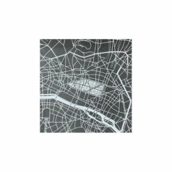 Plaque De Zinc Focus Paris 2e Arrondissement - Toit De Paris - 12 X 12 Cm -Domicile Art Magasin 79786 xl