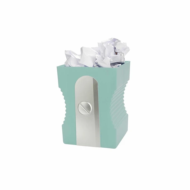 Corbeille à Papier Taille-crayon Turquoise - Balvi 3 Corbeille à Papier Taille-crayon Turquoise - Balvi