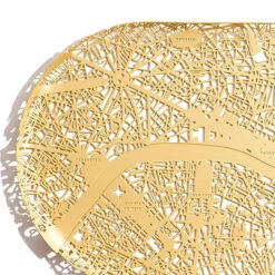 Grand Plateau En Laiton Paris - Fundamental -Domicile Art Magasin 80040 xl