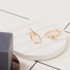 Plaque Rivoli Grès émaillé - ⌀ 11,5 Cm - Blanc Meudon - Déjà-vu Paris -Domicile Art Magasin 80362 xl