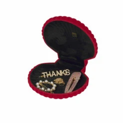 Boîte à Bijoux En Velours Vénus - Rouge - Doiy