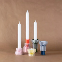 Double Bougeoir 2.21.1 - Orange - Warren & Laetitia -Domicile Art Magasin 80756 xl