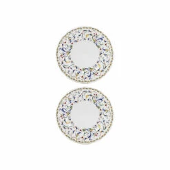 Coffret 2 Assiettes Mignardises - Toscana - Ø 12,8 Cm - Faïencerie De Gien