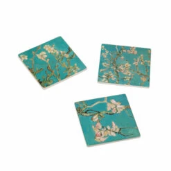 Set De 3 Sous-verres En Céramique Vincent Van Gogh - Amandier En Fleurs - Van Gogh Museum Amsterdam®