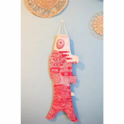 Koinobori Ôshiro Cerise - 70 X 26,4 Cm -Domicile Art Magasin 85398 xl