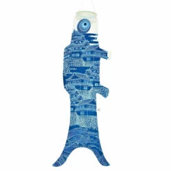 Koinobori Ôshiro Bleu - 100 X 35 Cm