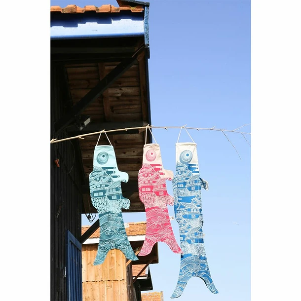 Koinobori Ôshiro Bleu - 100 X 35 Cm 7 Koinobori Ôshiro Bleu - 100 X 35 Cm – Image 5