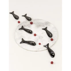 Set De 6 Porte-couteaux Poisson Hoa Bien - Corne Noire -Domicile Art Magasin 85623 xl