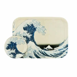 Plateau Katsushika Hokusai - La Grande Vague - 27x20 Cm -Domicile Art Magasin 85879 xl