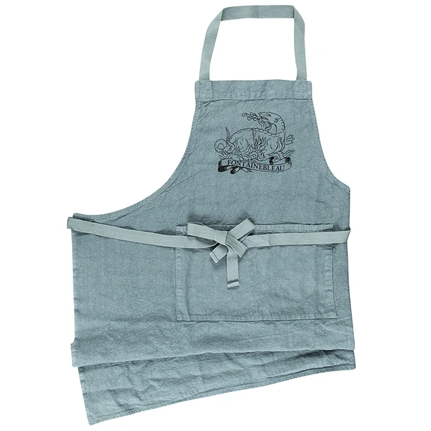 Tablier Salamandre De La Porte Dorée Du Château De Fontainebleau - 85x78 Cm 4 Tablier Salamandre De La Porte Dorée Du Château De Fontainebleau - 85x78 Cm – Image 2