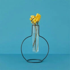 Vase Rond Silhouette Noir - Balvi -Domicile Art Magasin 87419 xl