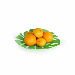 Corbeille à Fruits En Métal Monstera Vert - Balvi -Domicile Art Magasin 87438 xl